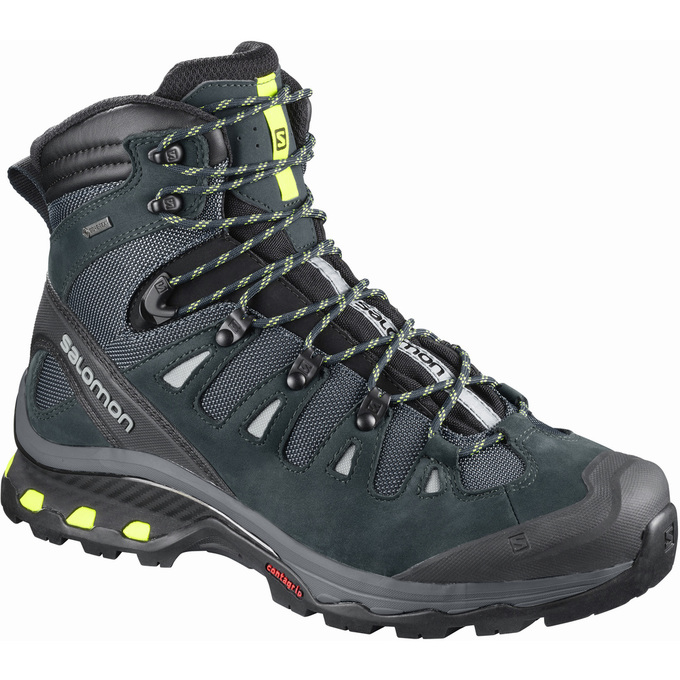 Salomon Singapore Mens Hiking Boots - QUEST 4D 3 GTX® Olive/Black | 47926-XVCY